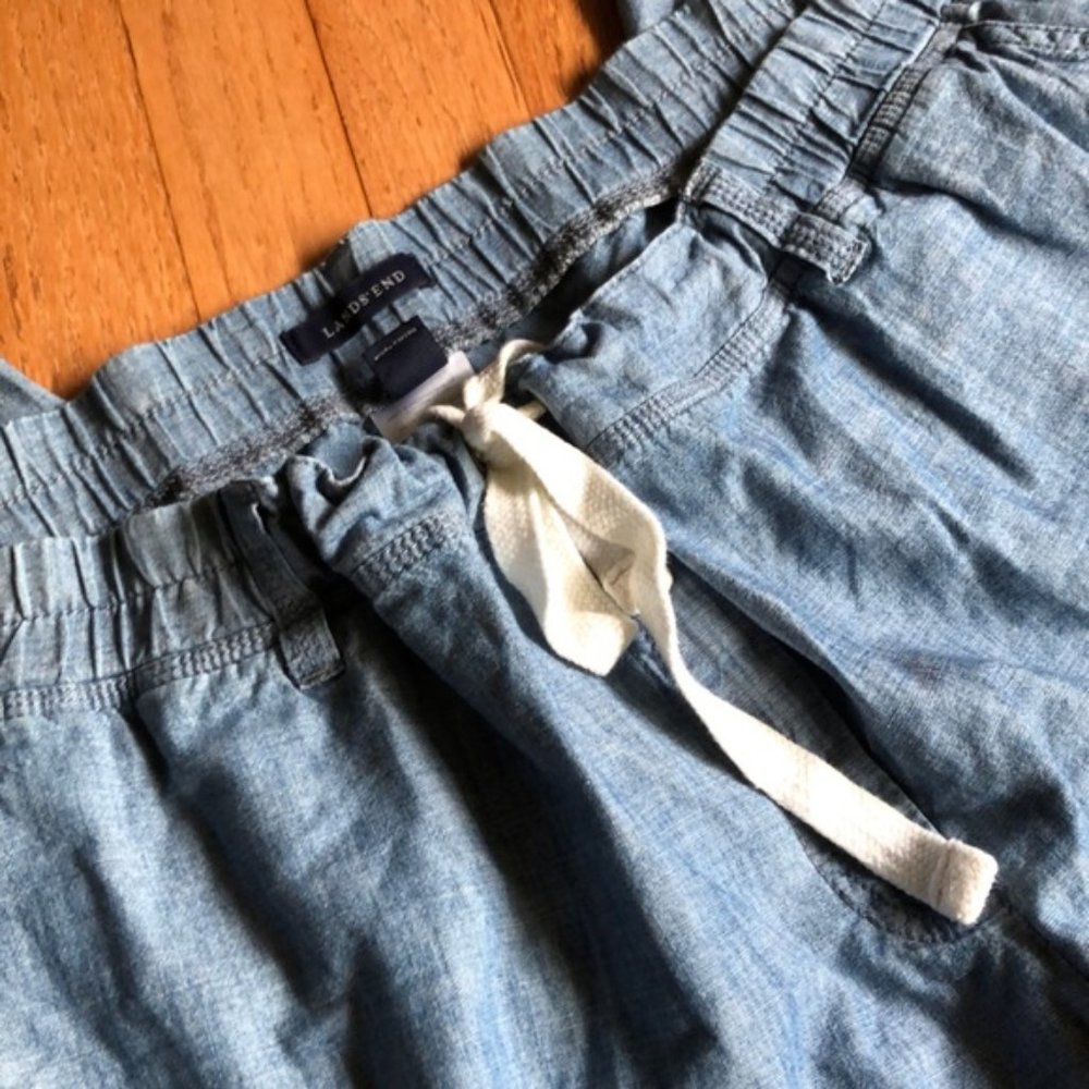 Lands End Denim Lightweight Capri 20W Fit 2 New!